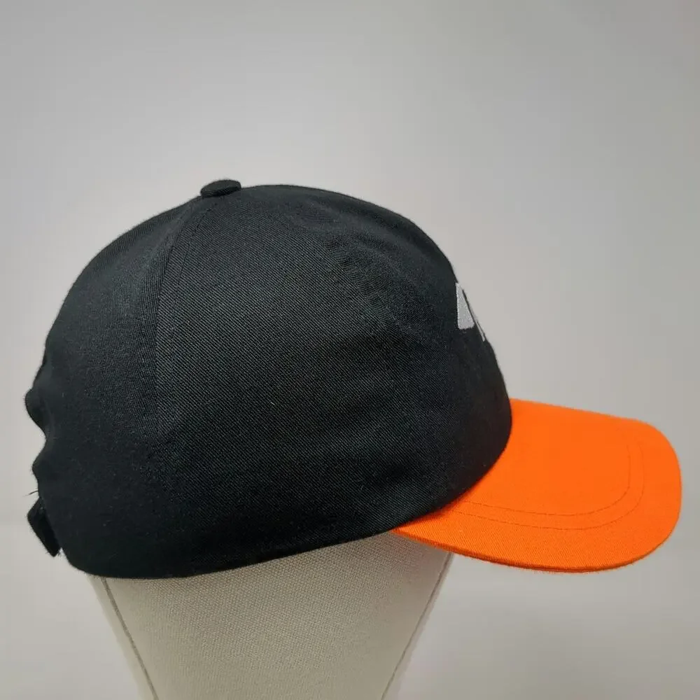 Black Orange IPD Torch Logo Baseball Cap One Size Strapback Hat Embroidered